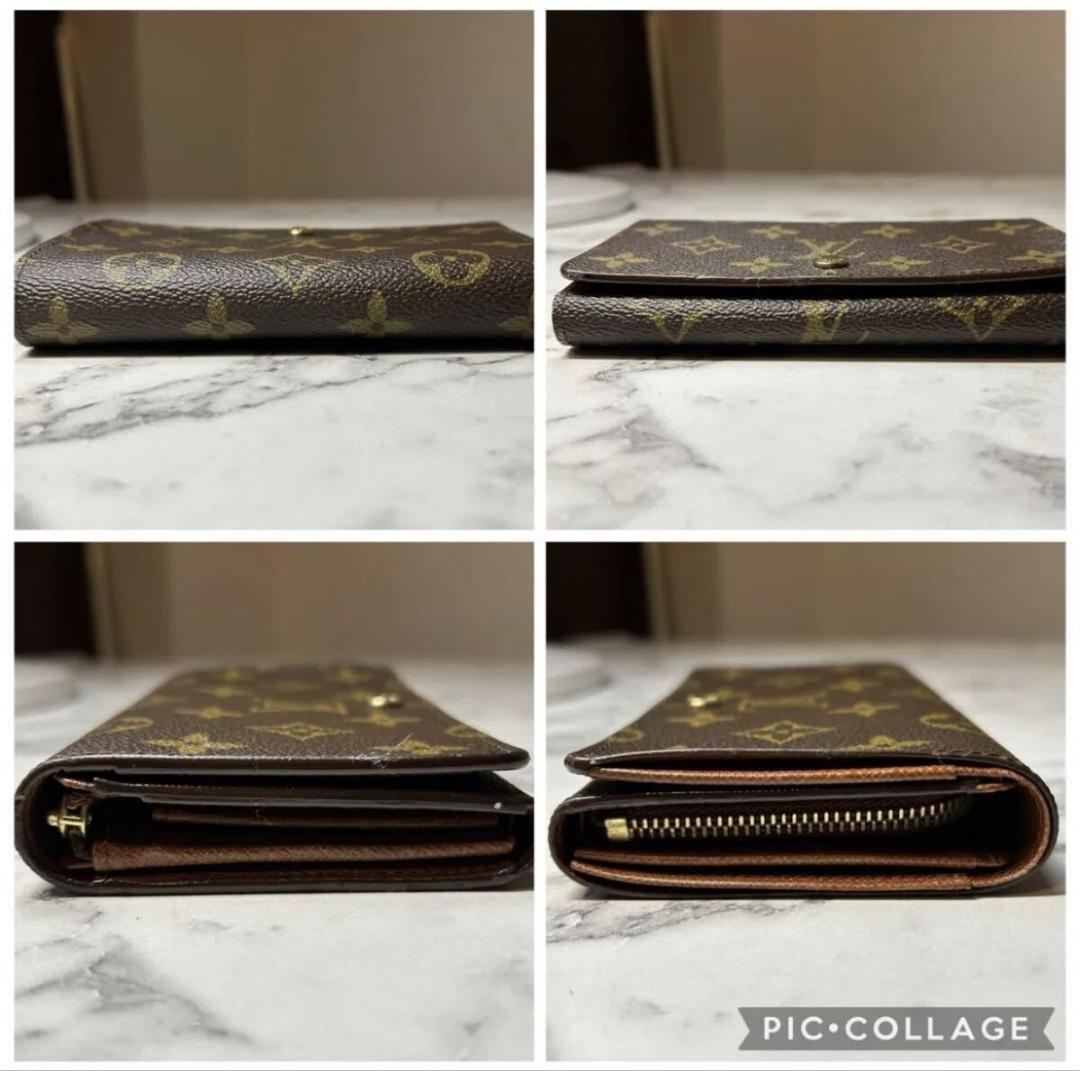 ルイヴィトン 二つ折り財布 ポルトモネビエトレゾール M61730 8540