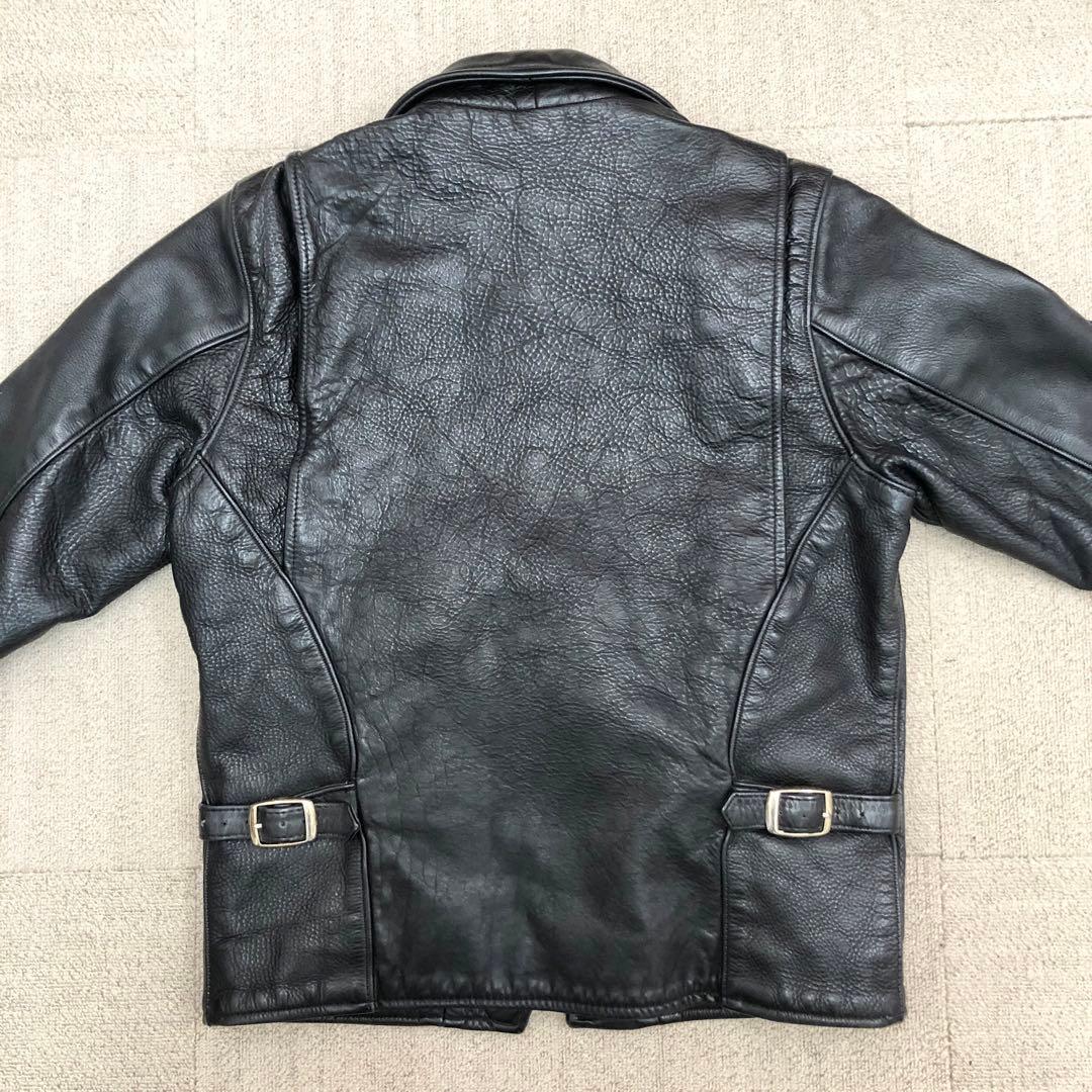 バンソン 90s レザー ジャケット ライダーズ ブラック 36 S3009