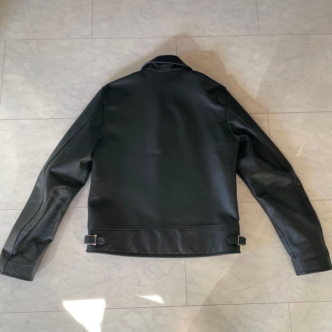 Rangs 黒レザージャケット シングルライダース