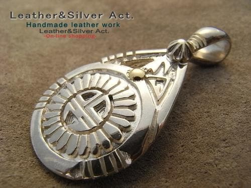 ネックレスサンフェイス　ペンダントトップ（ホピ族）スターリング925 ネックレス