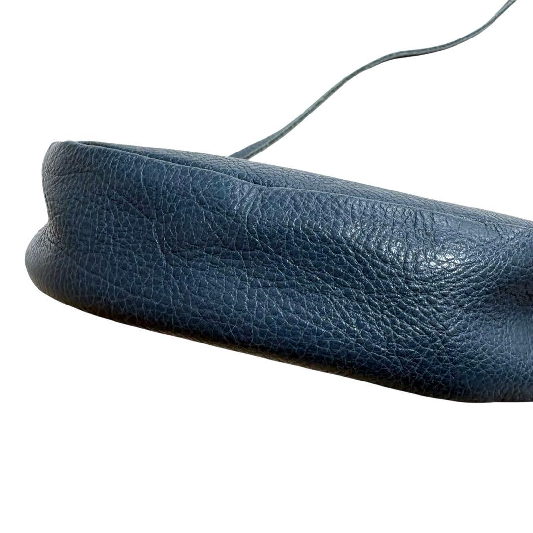 極美品 IL BISONTE ミニ ショルダーバッグ ブルー