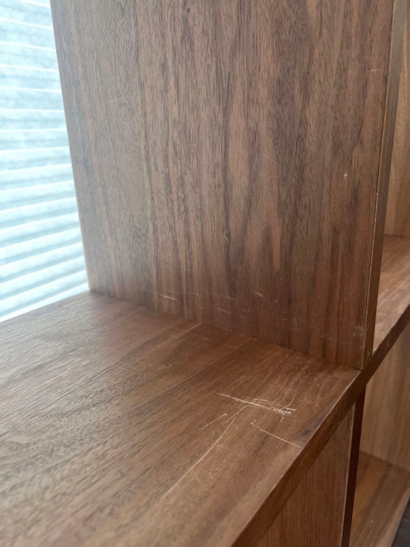 無印良品　スタッキングシェルフ　オーク材　ウォールナット