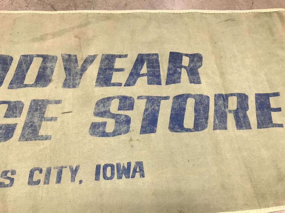 ヴィンテージ　GOODYEAR　アメリカ企業　バナー　看板　VINTAGE