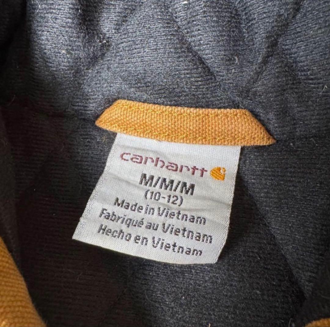 Carhartt カーハート ダック地 アクティブパーカー ブラウン ボーイズ