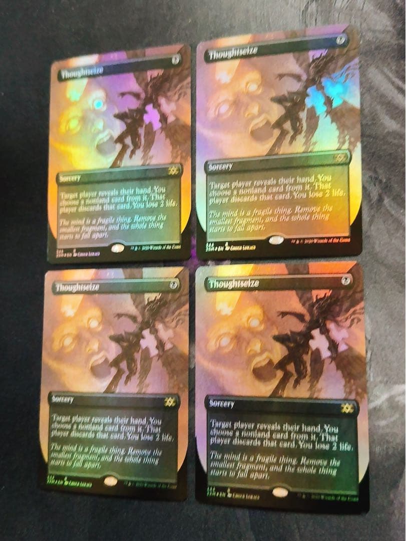 【ショーケースfoil】思考囲い　英語　4枚セット