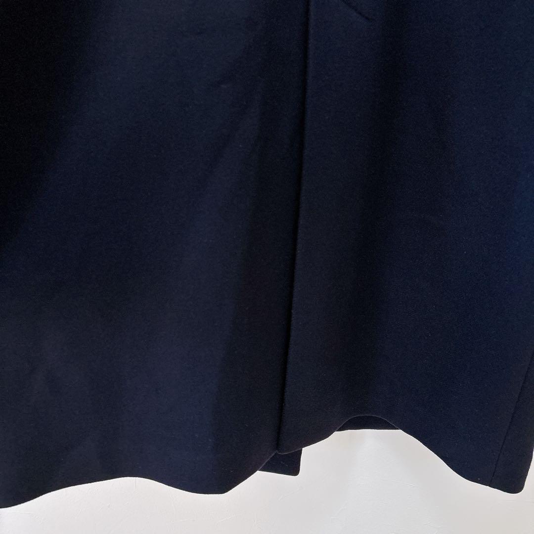 フレームワーク ハミルトン ラムウール ダブルチェスターコート 38 ネイビー