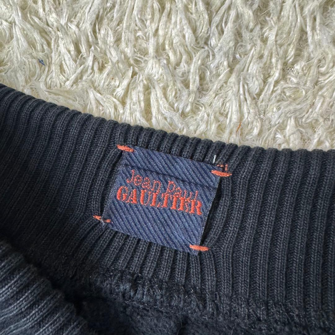 希少★ジャンポールゴルチエ サルエルパンツ スウェット サイドジップ ブラック