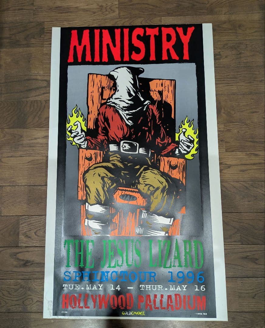 最終値下！TAZ/シルクスクリーンポスター/Ministry 状態考慮品