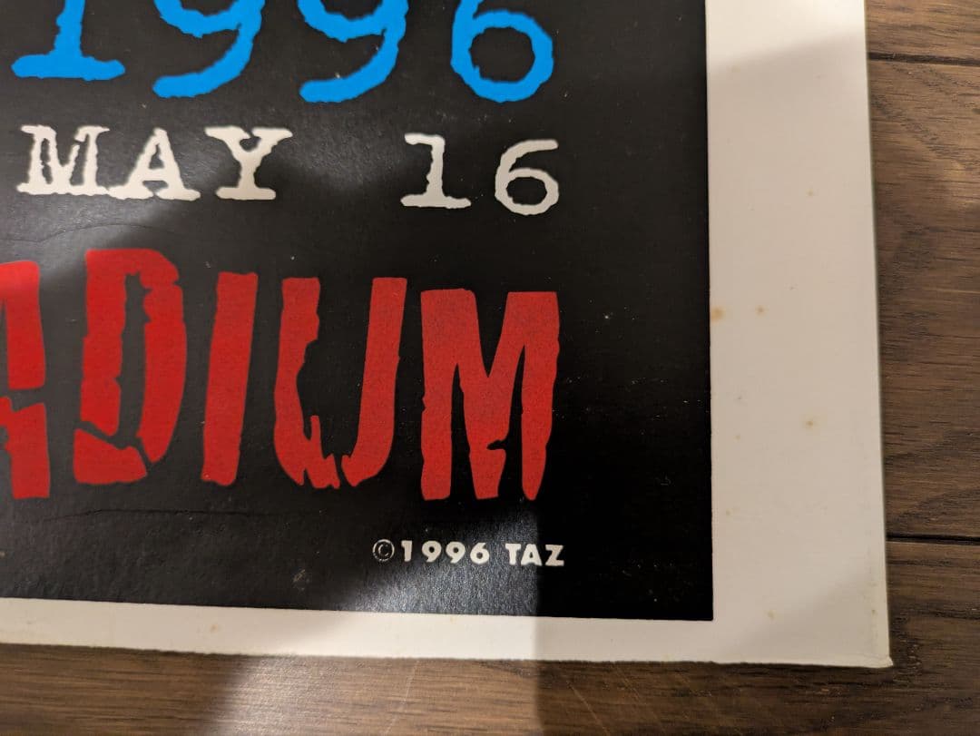 最終値下！TAZ/シルクスクリーンポスター/Ministry 状態考慮品