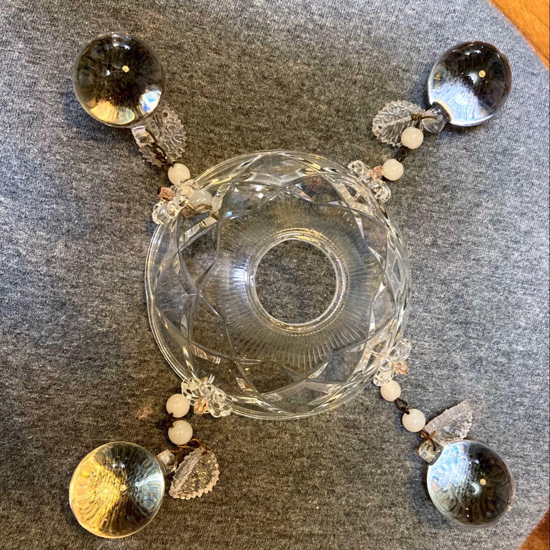 （専用）ミニシャンデリア　【りんご】　19世紀　フランス　アンティーク　シェード