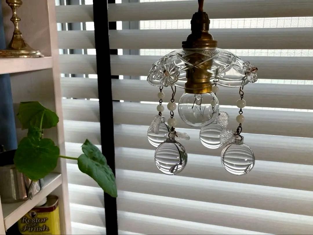 （専用）ミニシャンデリア　【りんご】　19世紀　フランス　アンティーク　シェード