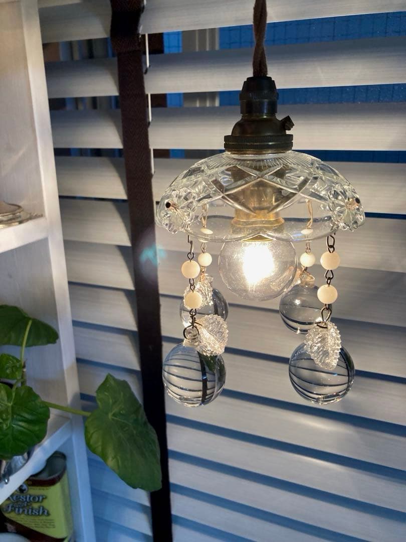 （専用）ミニシャンデリア　【りんご】　19世紀　フランス　アンティーク　シェード