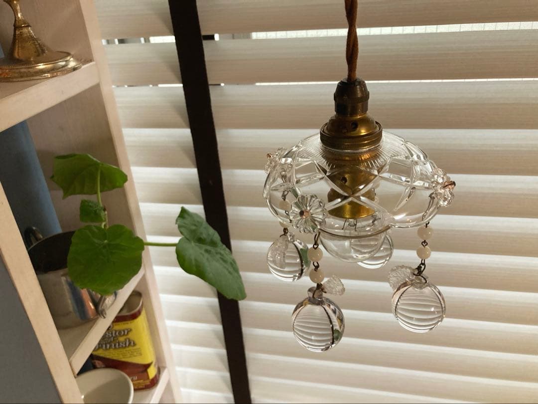 （専用）ミニシャンデリア　【りんご】　19世紀　フランス　アンティーク　シェード