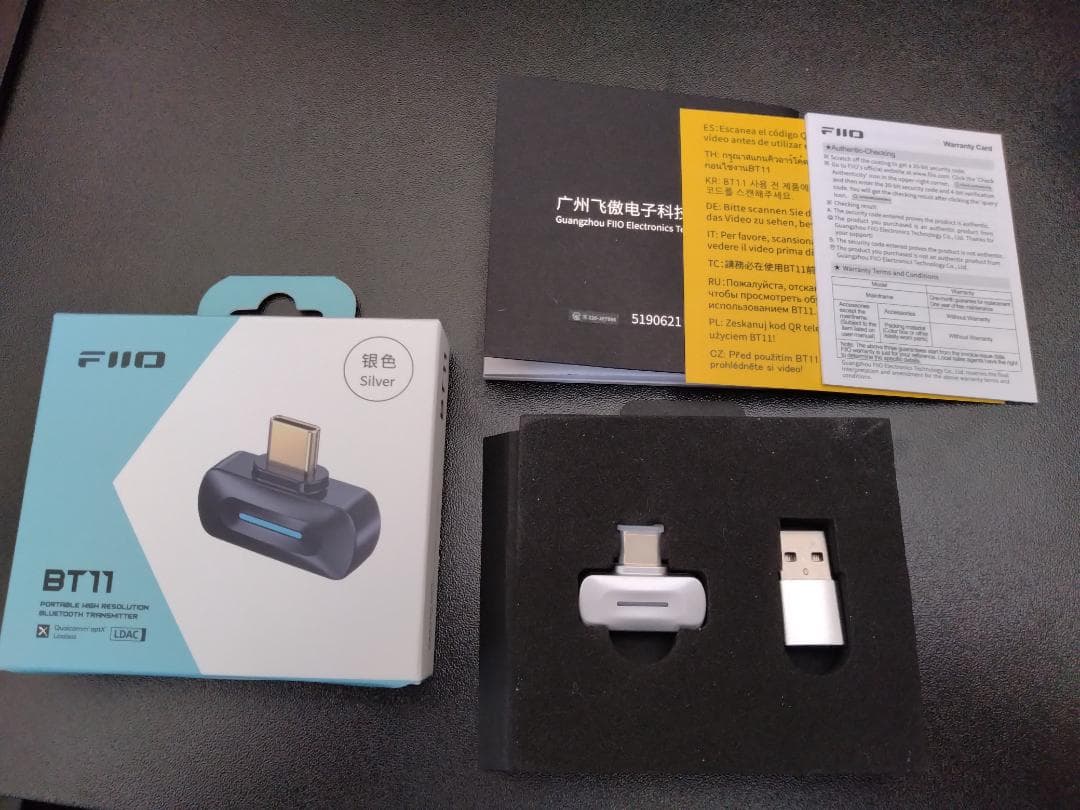 Fiio BT11とBowers & Wilkins b&w Pi8 ブラック