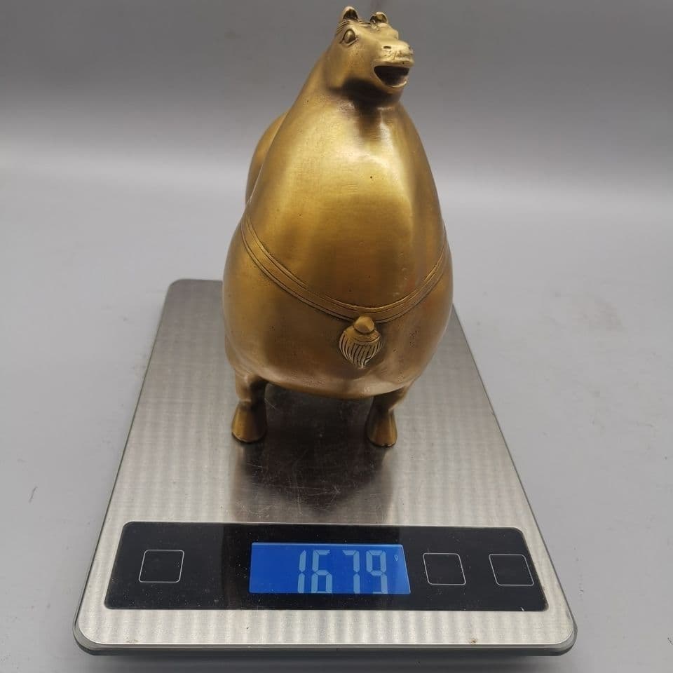 唐馬 銅製 置物