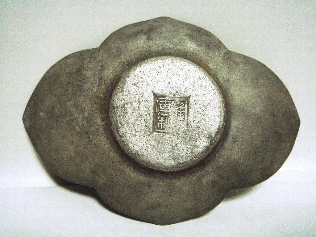 624『中国美術 古錫 十字紋 茶托 ５枚』/骨董品 古美術 古玩 アンティーク