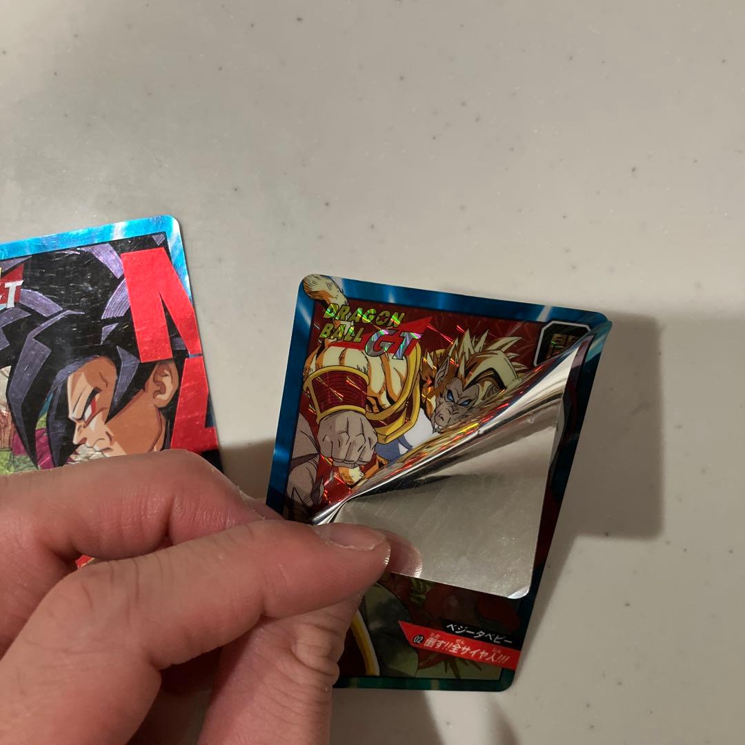 【最終値下】ドラゴンボールGTカードダス（2枚セット）孫悟空&ベジータベビー