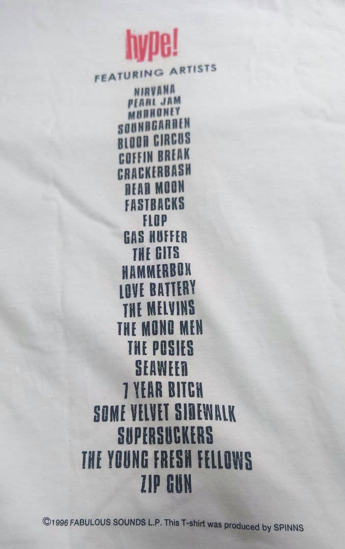 hype! Tシャツ NIRVANA ニルヴァーナ sub pop サブ・ポップ