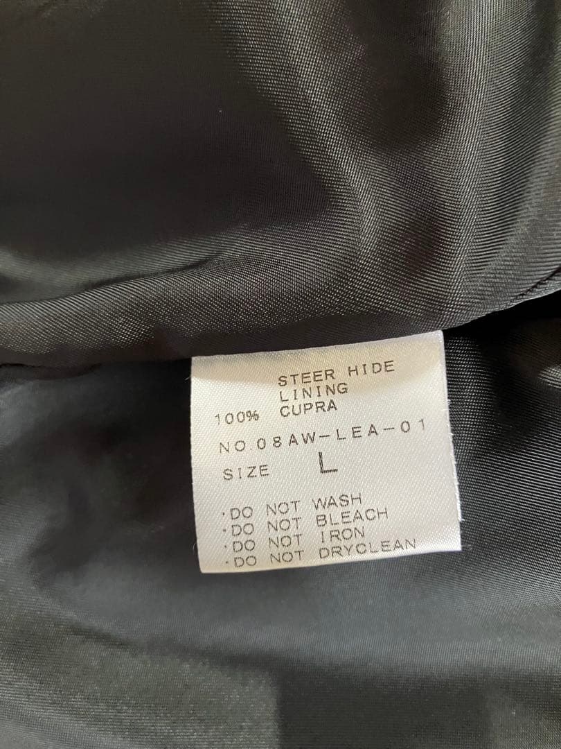 WACKO MARIA ブラック レザー シングルライダース