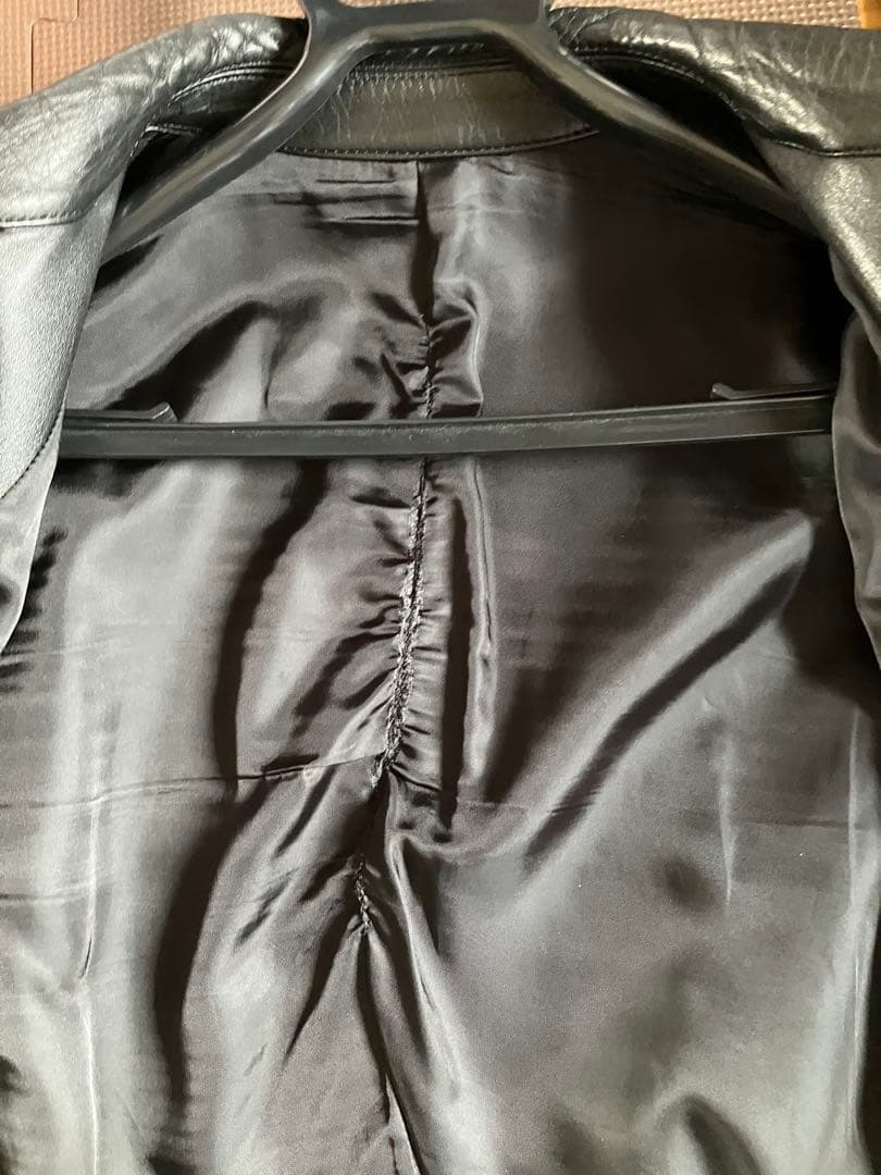 WACKO MARIA ブラック レザー シングルライダース