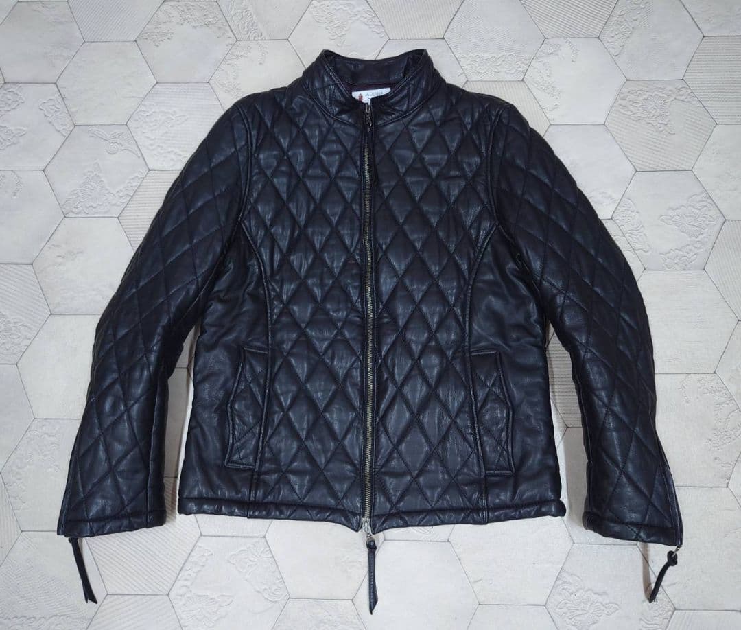 セントオブダファー　キルティング　ラムレザー　シングルライダースジャケット