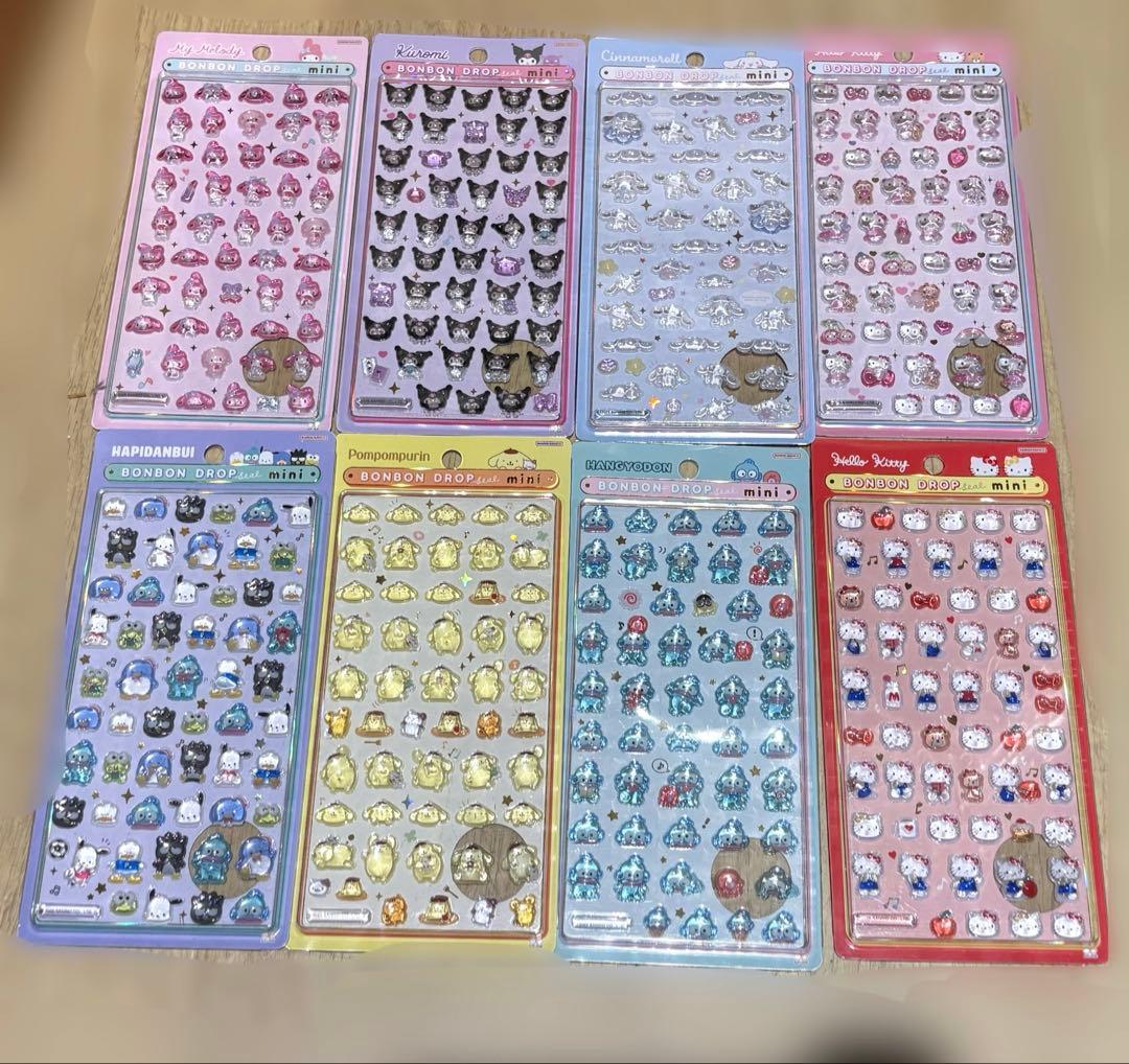【即日配送・正規品】サンリオ ボンボンドロップmini ボンドロ シール8種類