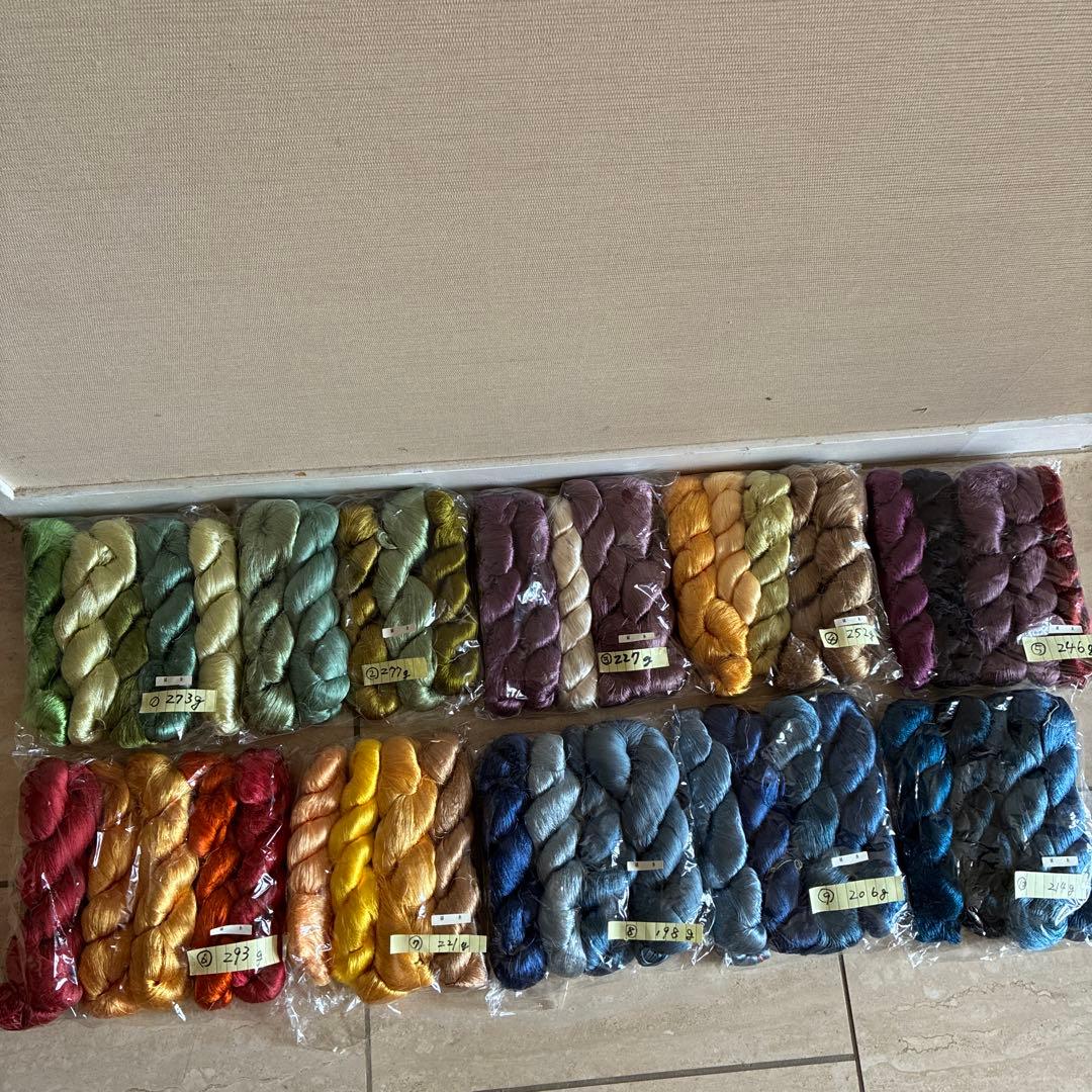 織物用絹糸です