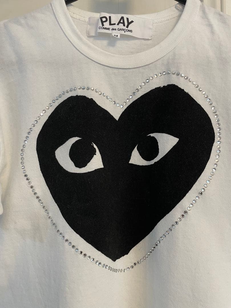 プレイ　コムデギャルソン　ラインストーン　 Tシャツ