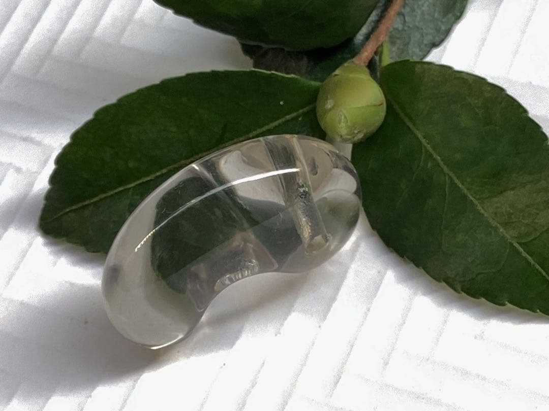 ✳黒平鉱山*茶水晶勾玉*スモーキークォーツ*煙水晶* 抜群の透明感　希少レア物‼️