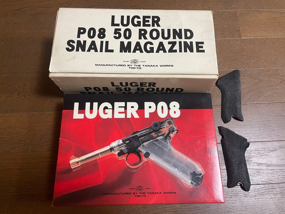 レア！？タナカ　Luger P08 エアガン 50ラウンドマガジングリップ