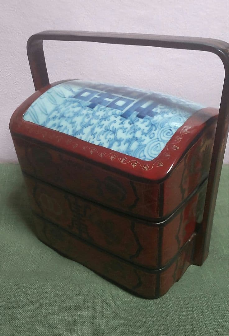 (61*Z234)*漆器 重箱 清朝 中国骨董品 茶道具陶芸