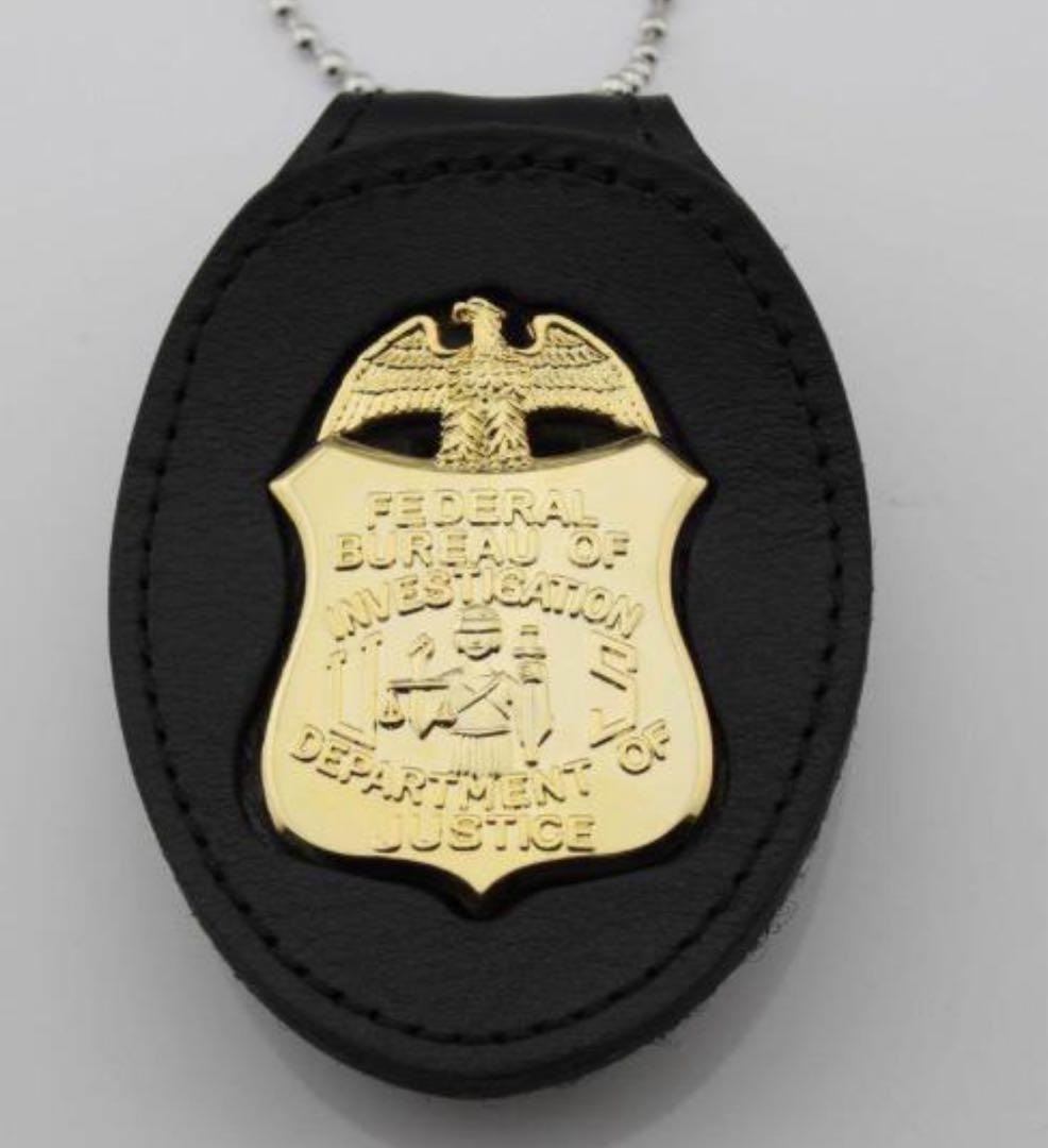 アメリカFBI 連邦捜査局 バッジ+ケース