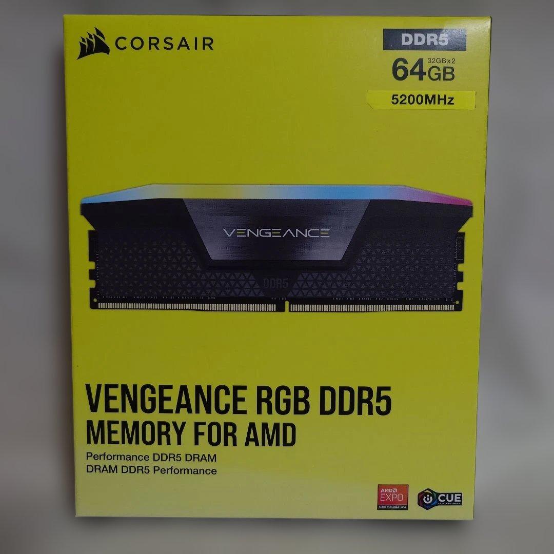 電*髭様 【新品】CORSAIR DDR5 64GB　CMH64GX5M2B52