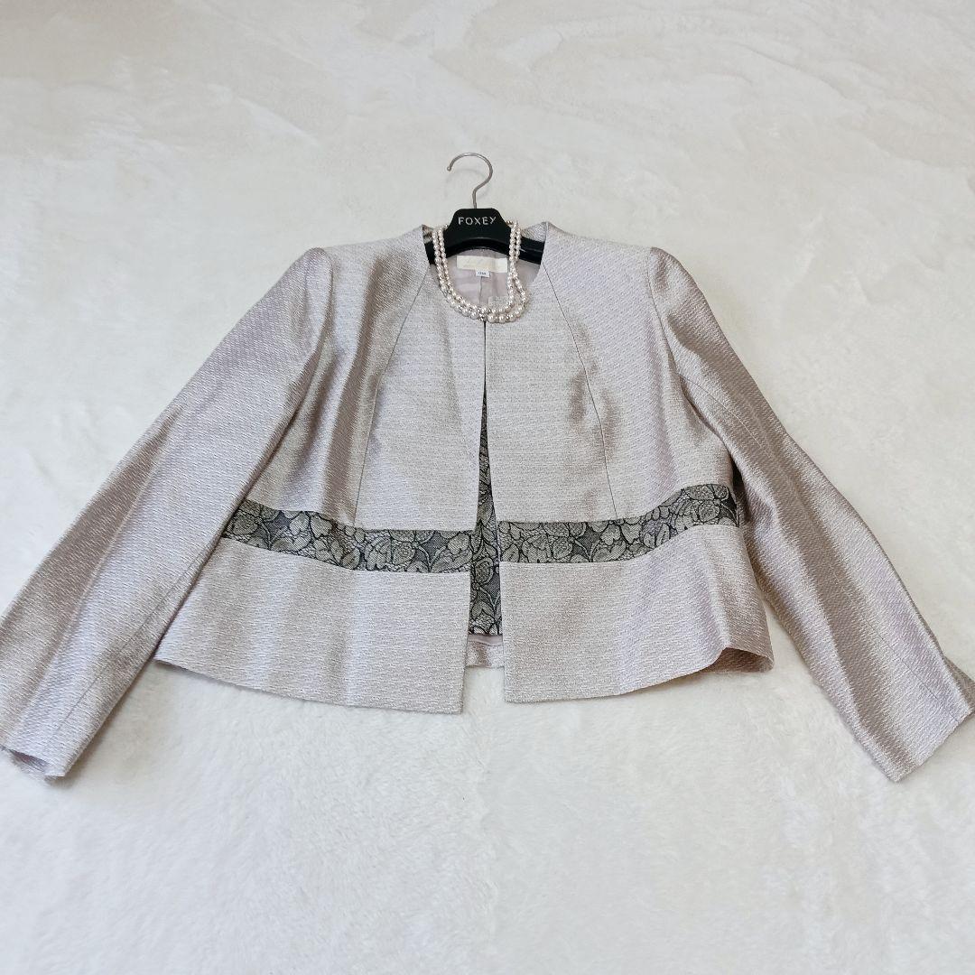 イギン ジブリーヌ＆東京ソワール　17号　マザーズスーツ　大きいサイズ　シルク混