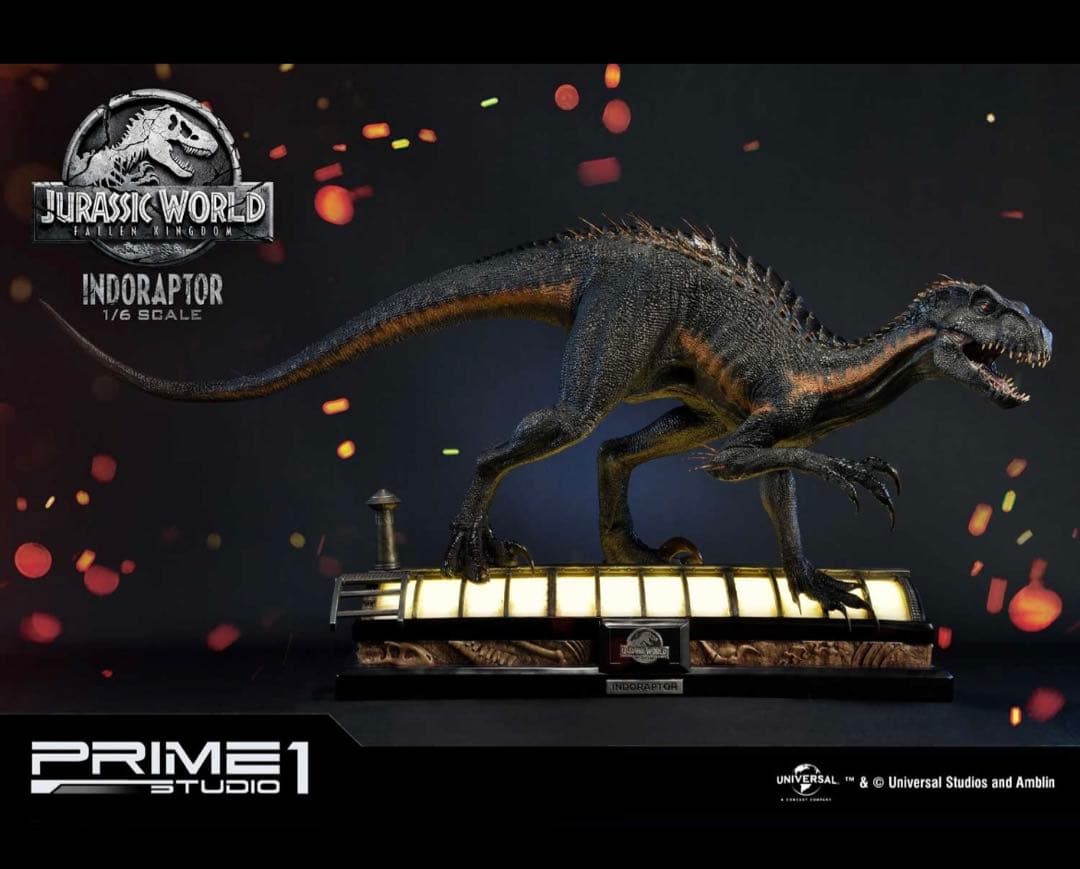 【1/5まで出品】プライム1スタジオ　ジュラシックワールド炎の王国インドラプトル