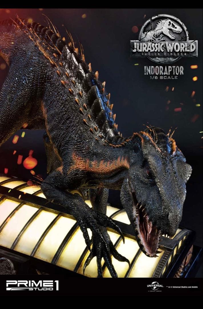 【1/5まで出品】プライム1スタジオ　ジュラシックワールド炎の王国インドラプトル