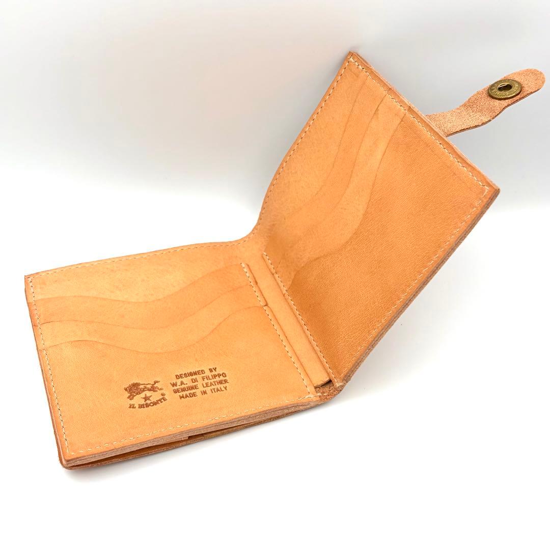 IL BISONTE イルビゾンテ 二つ折り財布　ヌメ　定番　ウォレット 美品