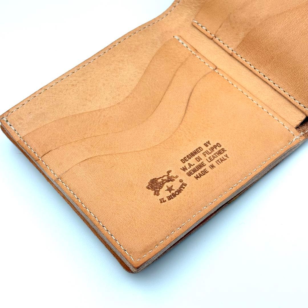 IL BISONTE イルビゾンテ 二つ折り財布　ヌメ　定番　ウォレット 美品