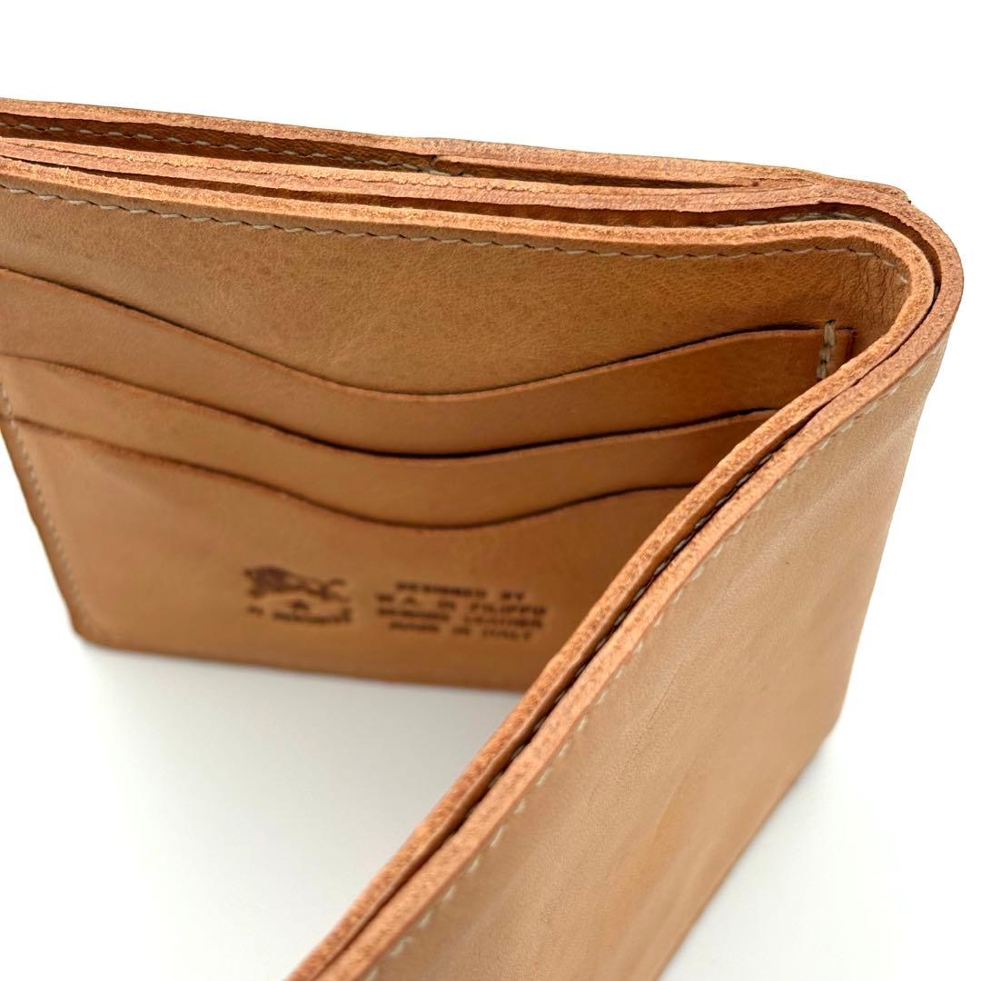 IL BISONTE イルビゾンテ 二つ折り財布　ヌメ　定番　ウォレット 美品