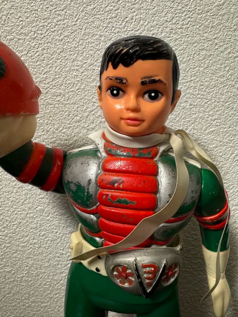 旧バンダイ　仮面ライダーV3 面取れ　ソフビ　当時物