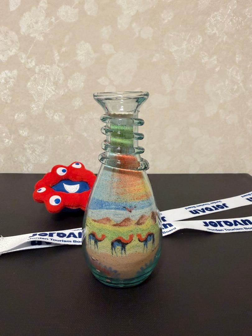 大阪万博ヨルダン館のサンドアート！ラブラブラクダ！