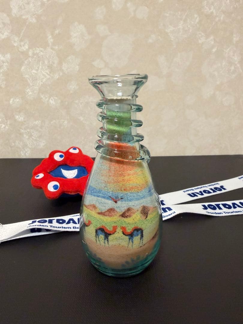 大阪万博ヨルダン館のサンドアート！ラブラブラクダ！