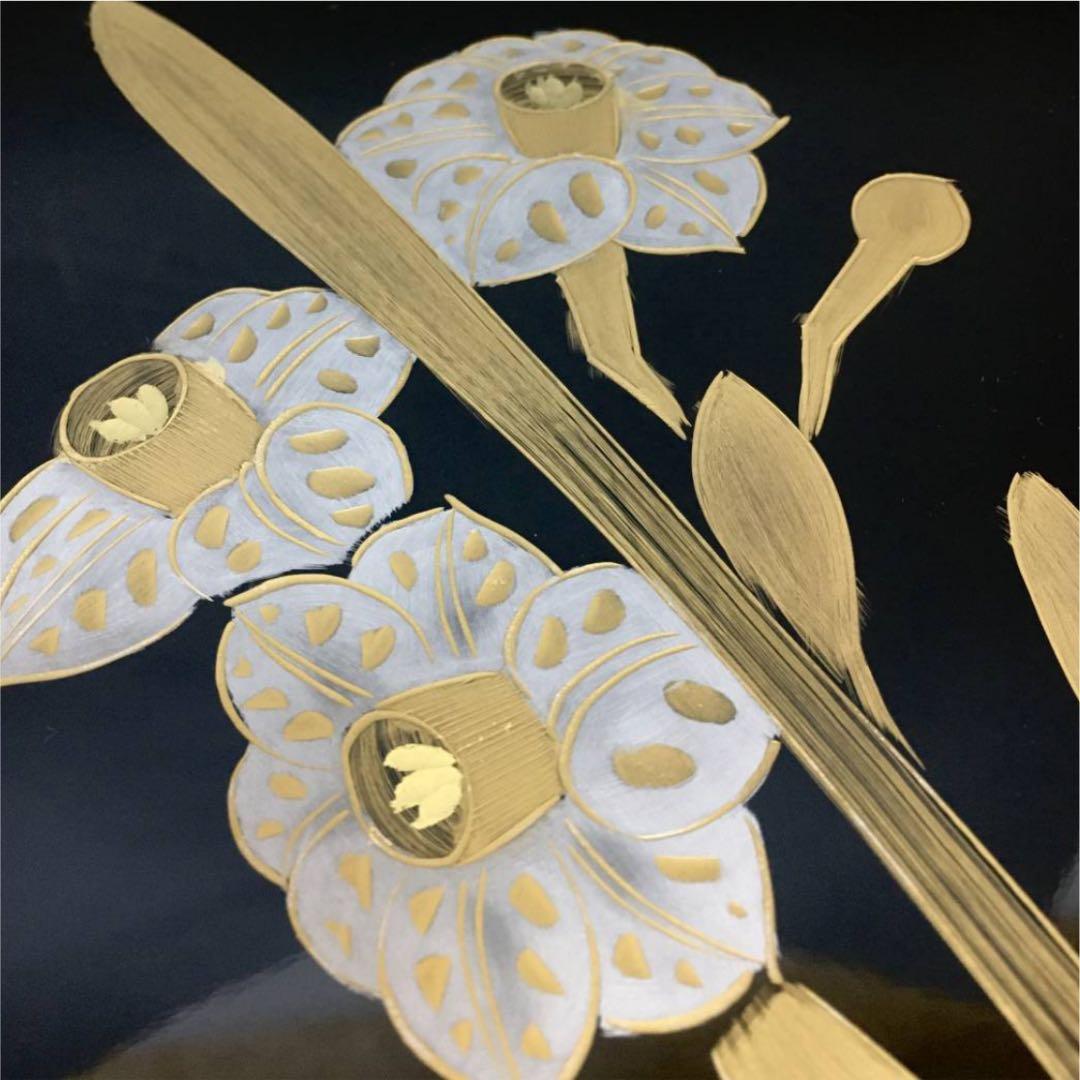 日展作家 冨田立山作 立山『水仙』