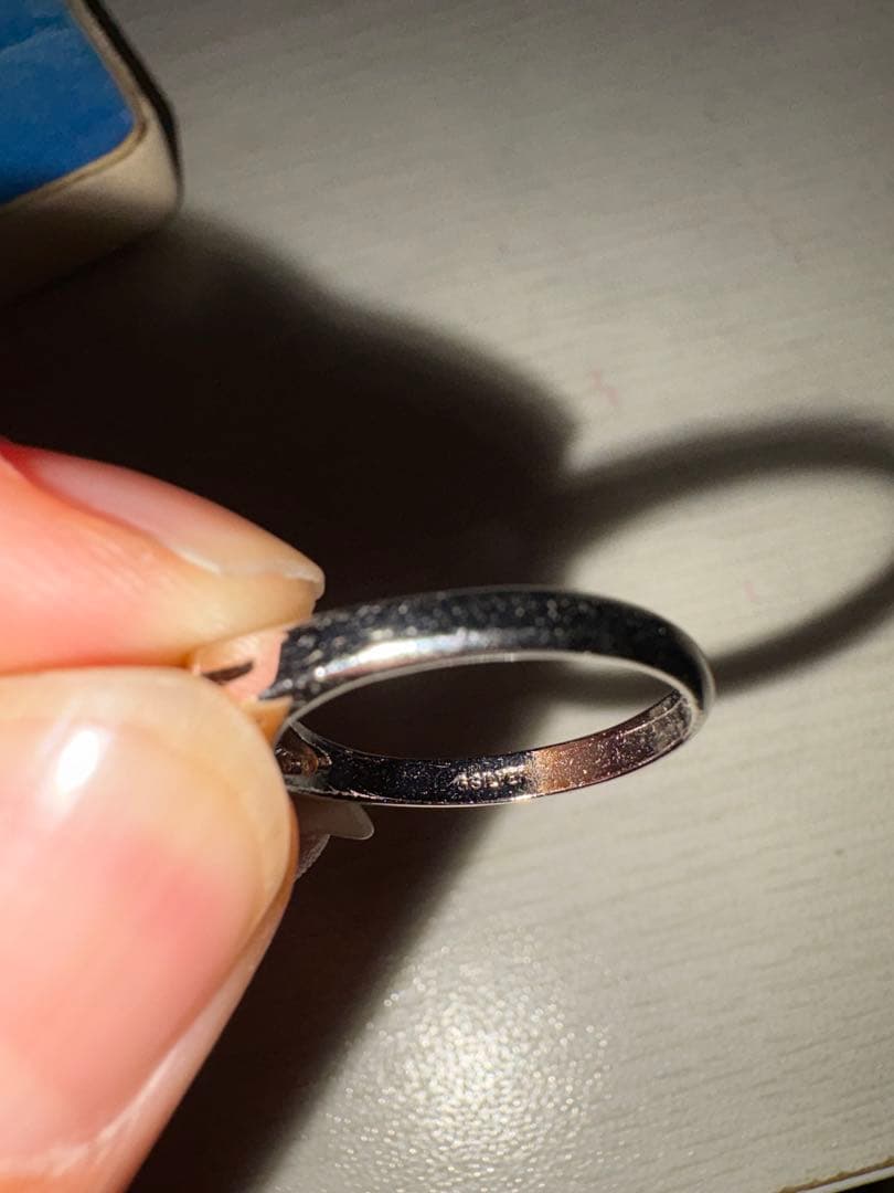 ダイヤモンド装飾 シルバーリング 2つセット