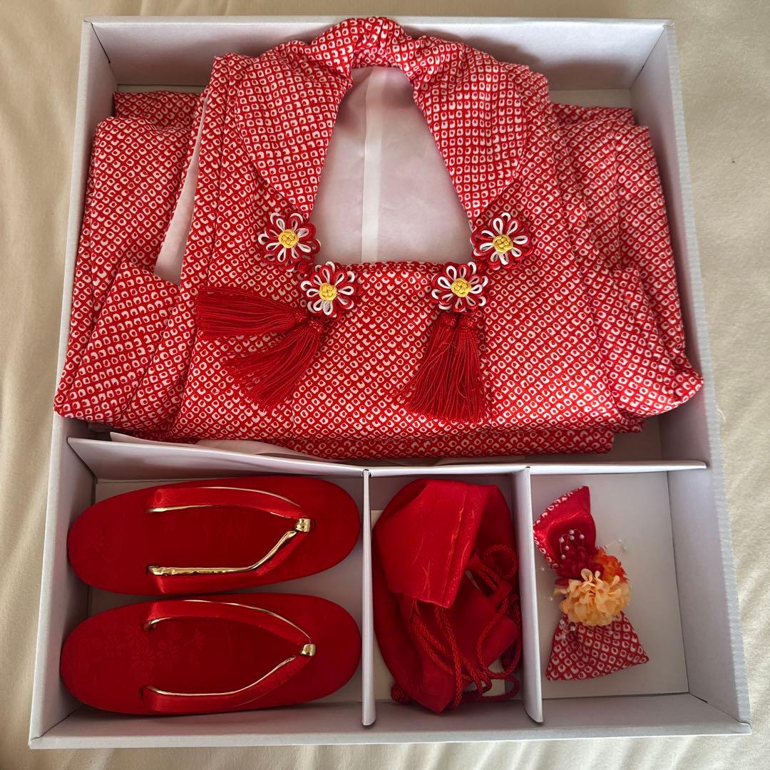 七五三 子供用着物セット しぼり