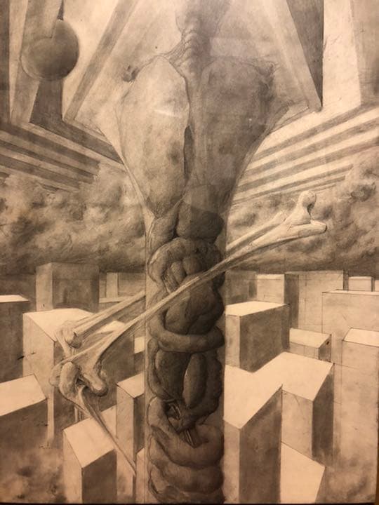 鉛筆画『風景009』