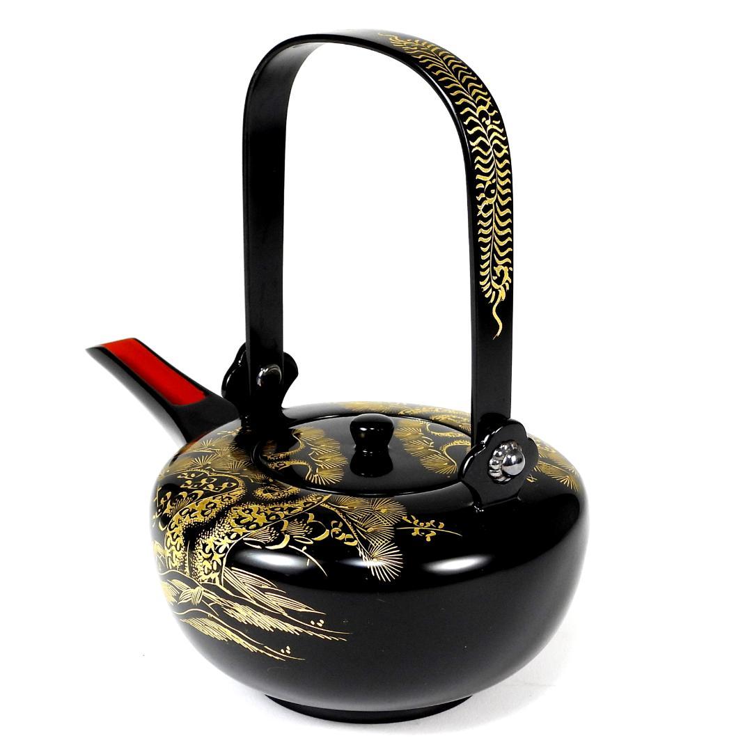 輪島塗　屠蘇器　正月　酒器　本漆　沈金　盃　銚子　盆　木製