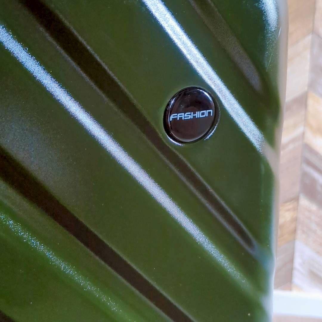 スーツケース 【Ｌ】 グリーン キャリー 拡張機能付 大容量 静音キャスター