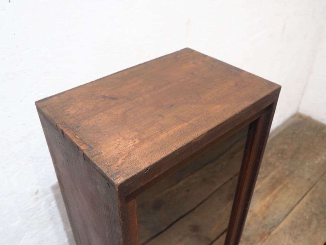 1148 ケンドン式　ガラスケース　飾り棚　ショーケース　レトロ　アンティーク