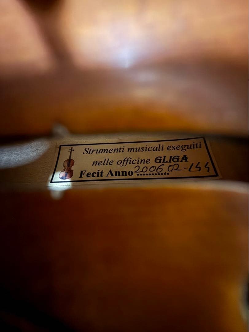 1/8 サイズ　GLIGA Fecit Anno 2006年製　バイオリン